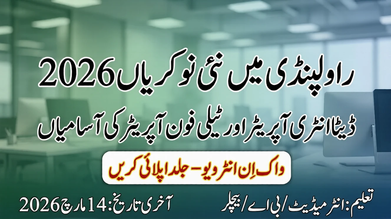 Data Entry Jobs 2026 in Rawalpindi