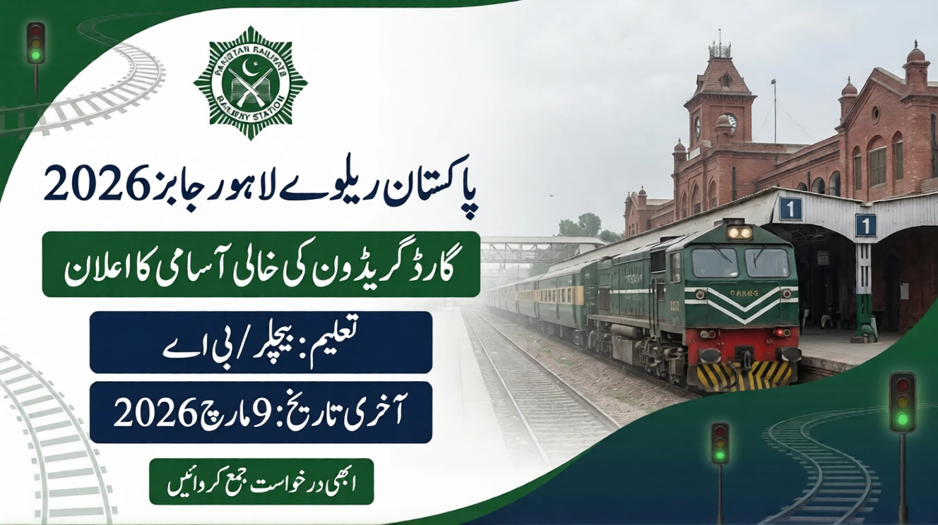 Pakistan Railways Lahore Jobs 2026 – Apply Now