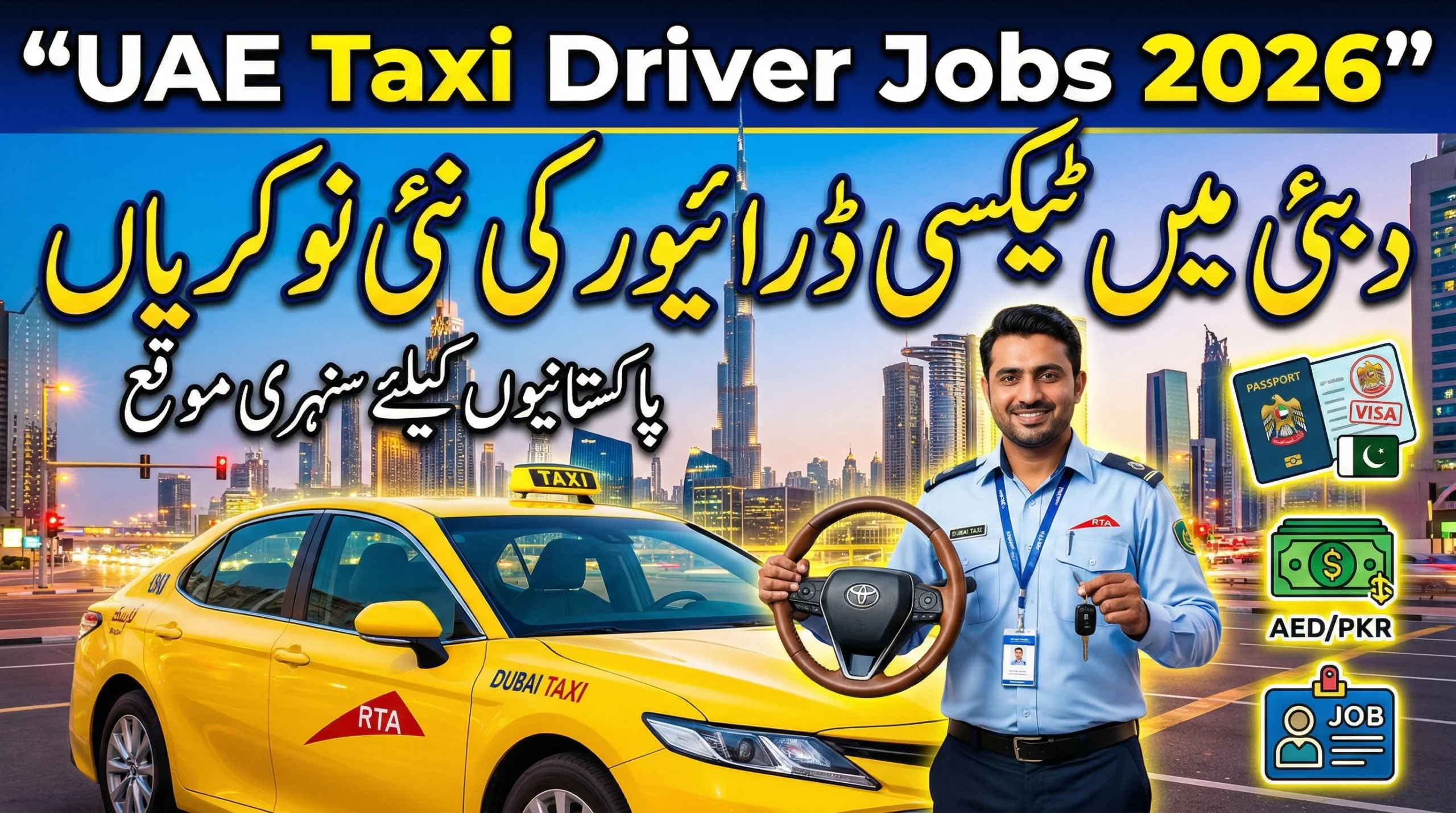 UAE Taxi Driver Jobs 2026 for Pakistani Drivers –&hellip;